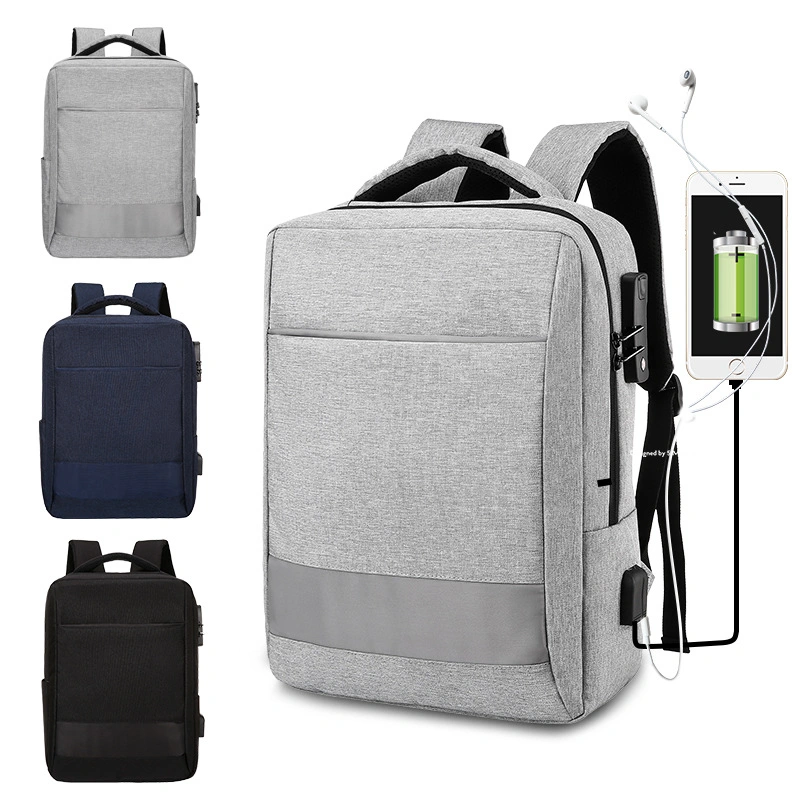 Computador portátil de viagem dos homens logotipo mochila de computador personalizados com porta de carregamento USB mochila esportiva Business Casual Ginásio Saco mochila mochila adolescentes estudantes