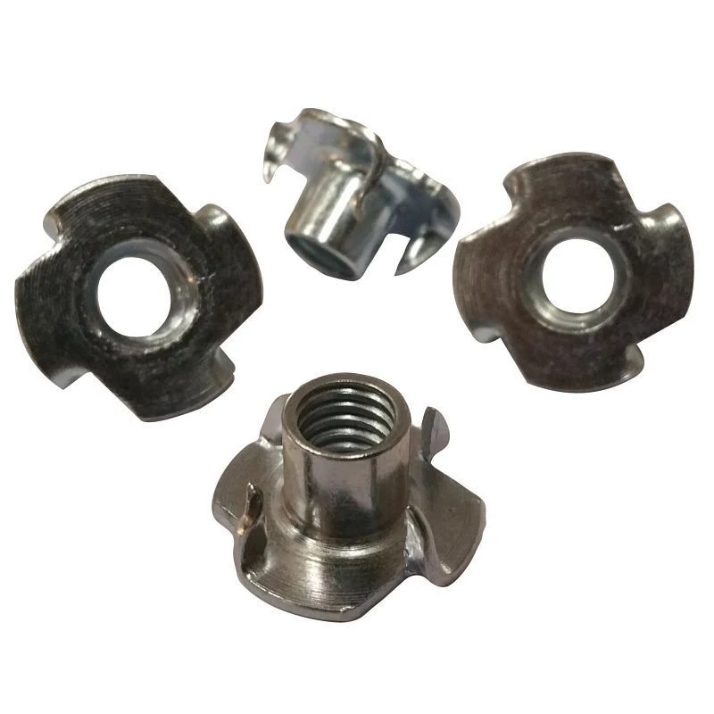 Carbon Steel Galvanized DIN 1624 Furniture Zinc Four Jaw Nut