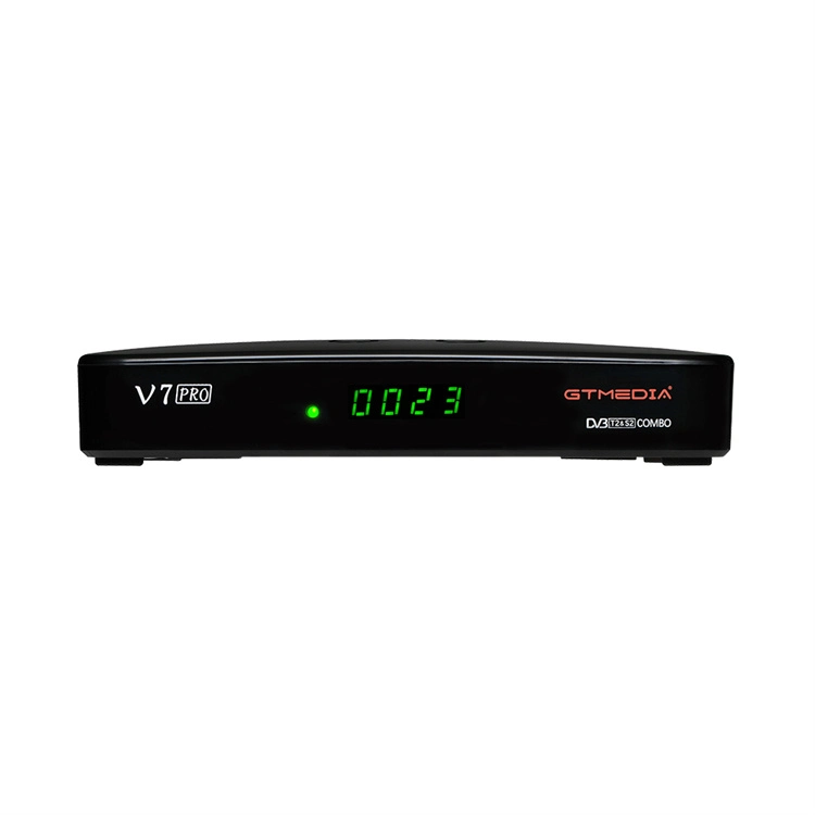 Gtmedia Head Office Wholesale/Supplier Gtmedia V7 PRO H. 265 DVB S/S2/S2X T2 Combo Box Support Biss Autoroll Ca Card Slot Multi Room