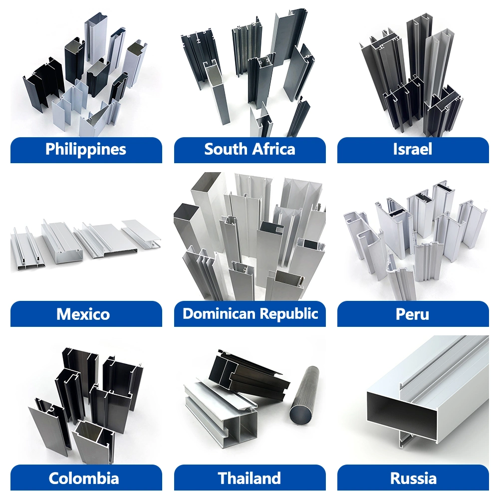 Huixin Standard Südafrika Aluminium-Fensterrahmen Für Schiebetüren Aluminium-Extrusionsprofile