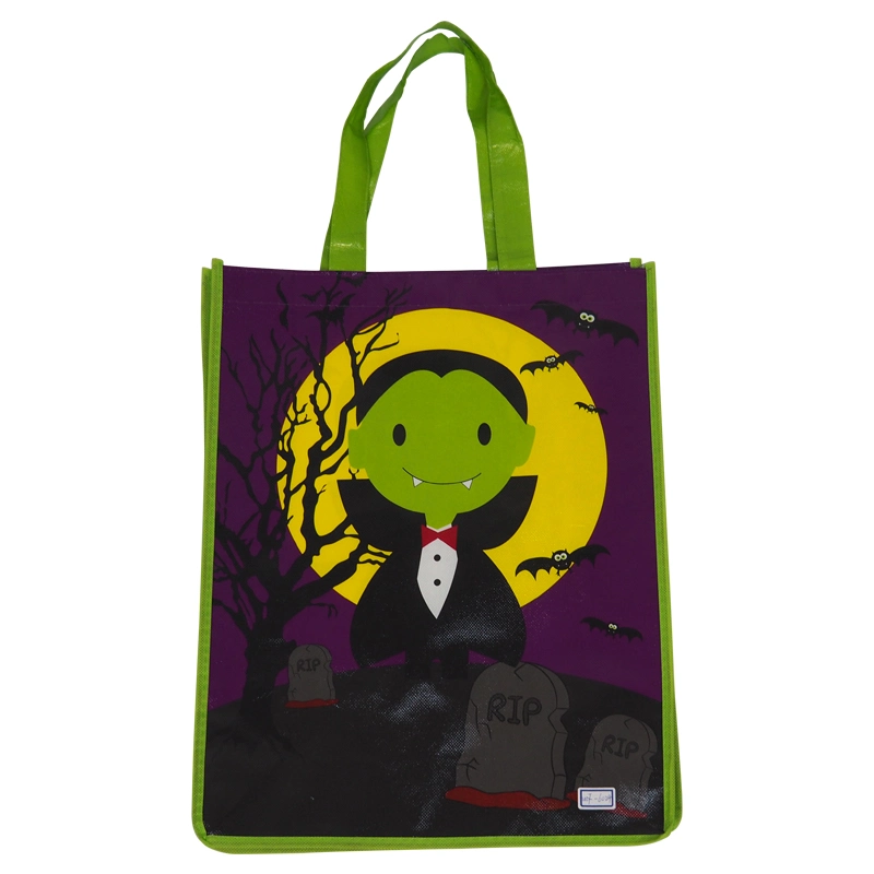 Eco-Friendly Halloween Non-Woven Trick or Treat Tote Bags Candy Holder for Halloween Party Supplies