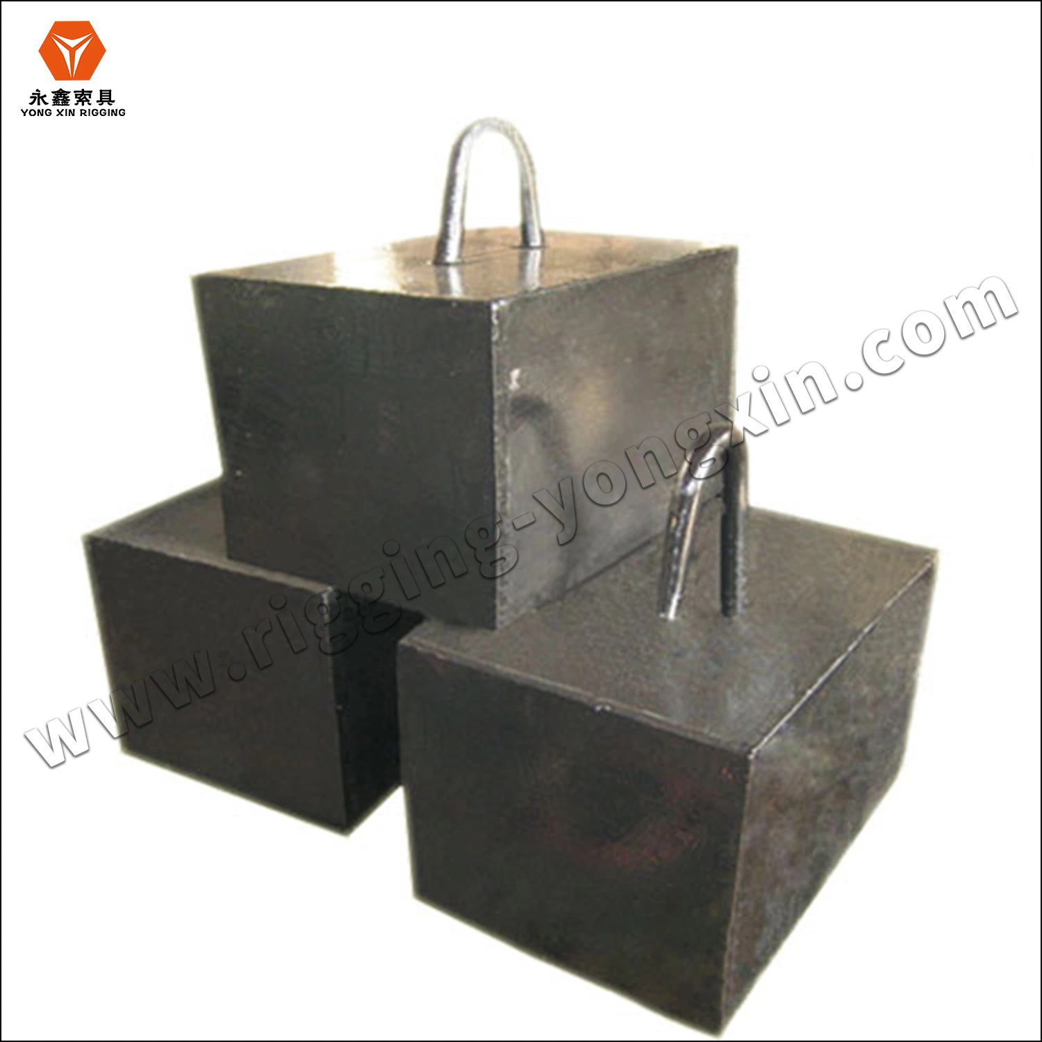 Painted Black Oval Shaped Rive Stone Sink Sand Casting Concrete Iron Mooring Sinker for Marine Use