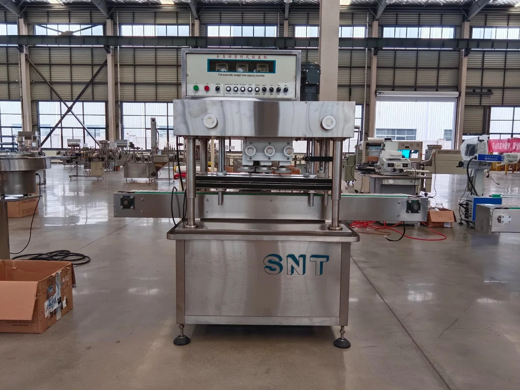 Automatic All Kinds of Bottle Type Tubular Straight Line Filling Capping Machine