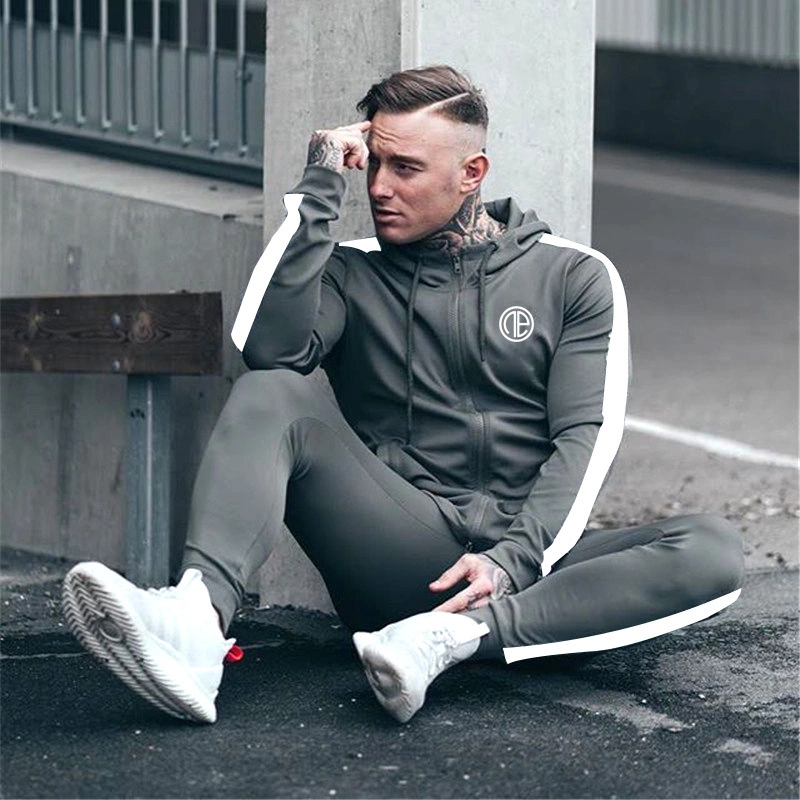 Wholesale/Supplier Custom Logo Fitness Suit Jogging Set Men Tracksuit