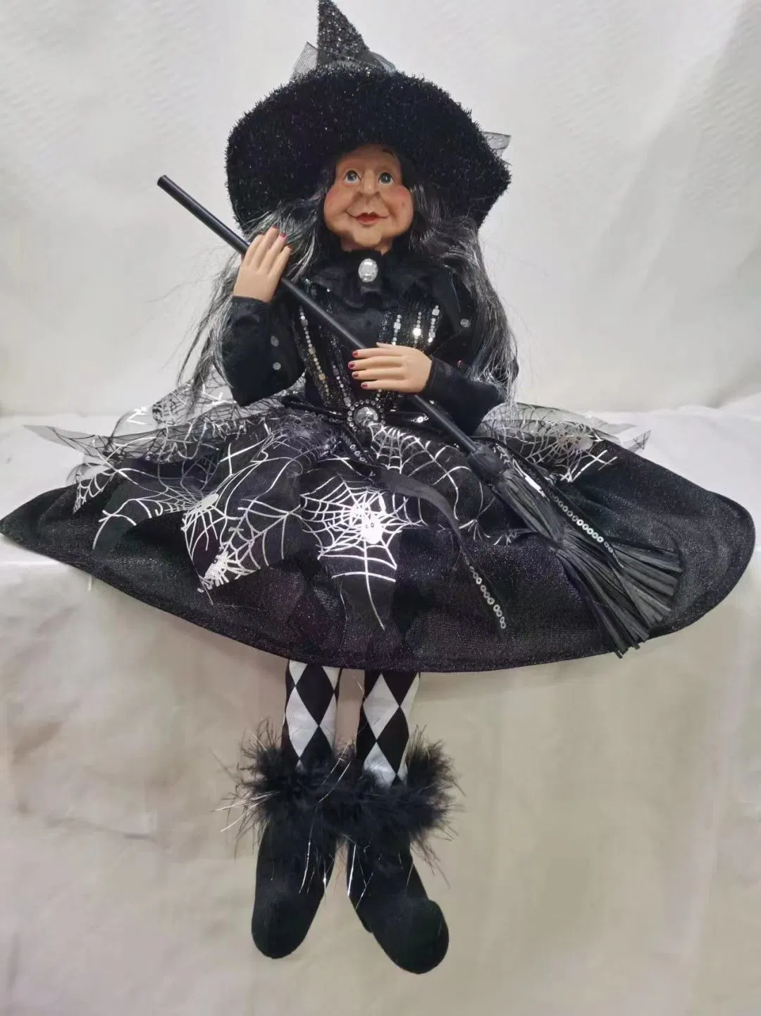 OEM Factory Customized Halloween Witch Doll Home Decor Craft Halloween Craft Holiday Craft Halloween Gifts Halloween Witch Items Manufacturer in China