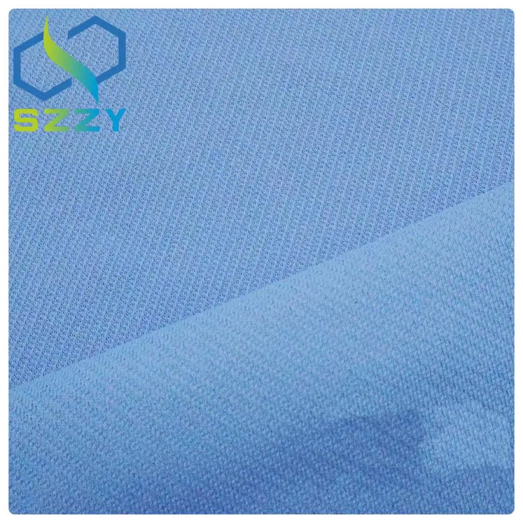 100% Polyester Quick-Drying Single-Side Knitted Undershirt for Sports and Leisure Fabric