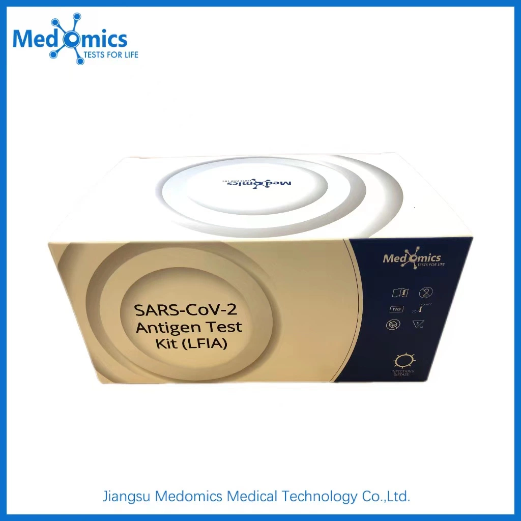 Medomics Rapid Antigen Diagnostic Test Kit for C-O-R-O-N-a-V-I-R-U-S W/CE Mark & Whitelist (1/box)