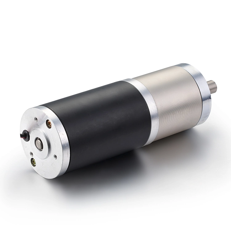 Factory Direct Sale 60W Micro Electric 52mm PMDC Brushed Motor with Gear Box 12V48V