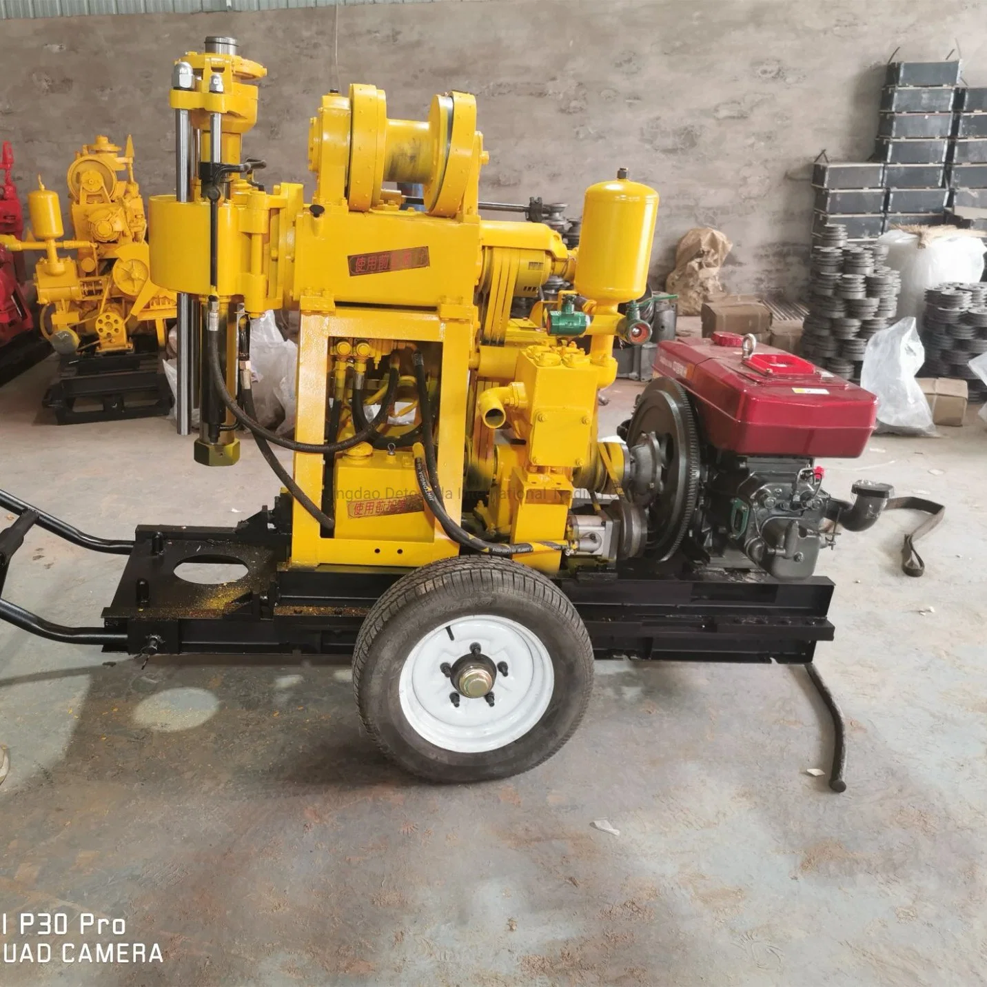 100m 150m 200m Trailer Mounted Hydraulic Borehole Water Well Drill Rig Core Drilling Rig