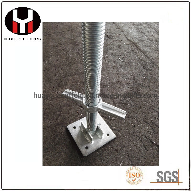 28mm/30mm/32mm/34mm Solid Adjustable Scaffolding Base Jack Steel Scaffold Screw Jack