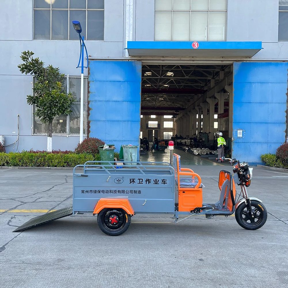 Electric Double Bucket Garbage Refuse Tricycle Truck in Large-Scale Exhibition Centers