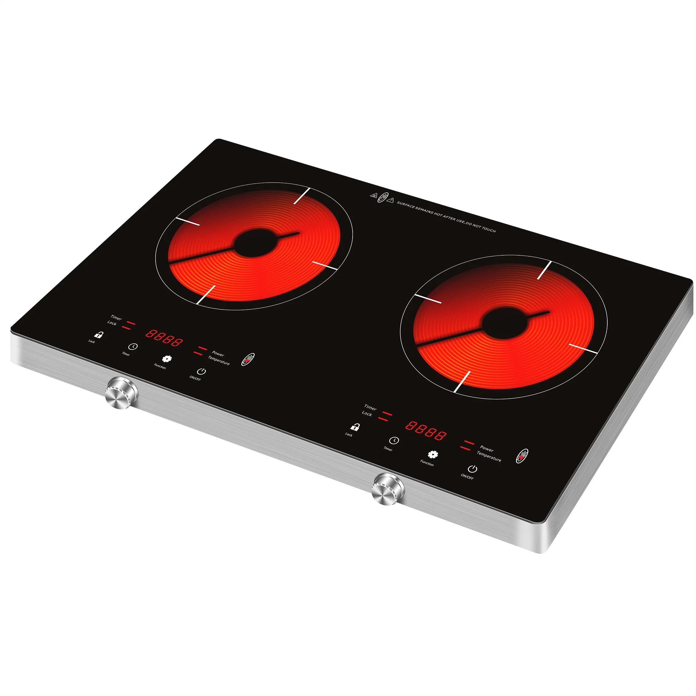 Single Infrared Cooker Big Power 2000watt High quality/High cost performance Sensor Touch Control with Knob Design High Temperature 500 Degrees