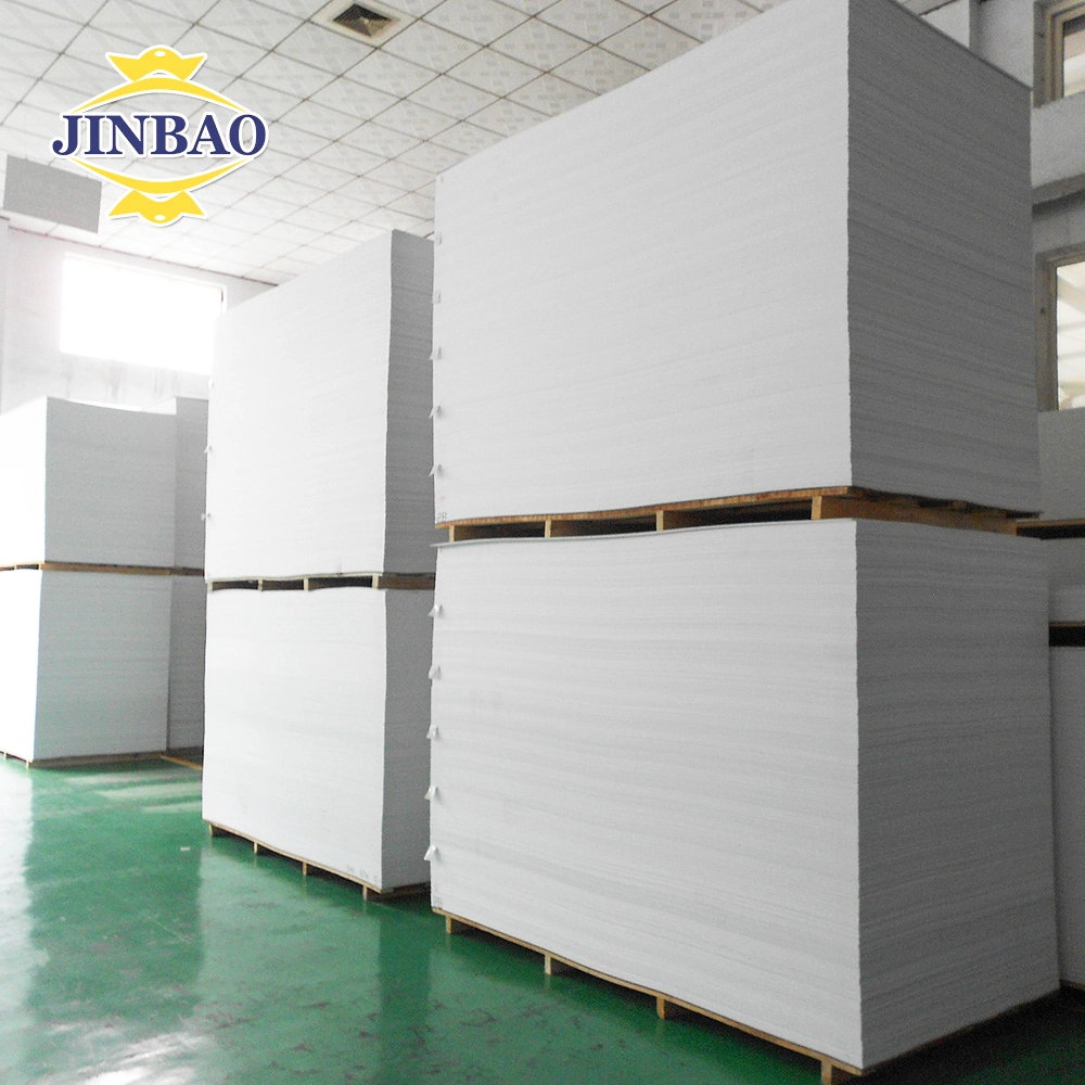 JINBAO de alta densidade 15 mm 3 mm, armário de cozinha, painel de parede de 8 mm Plástico flexível branco expandido Folha Forex Celuca preço espuma PVC Folha de tabuleiro