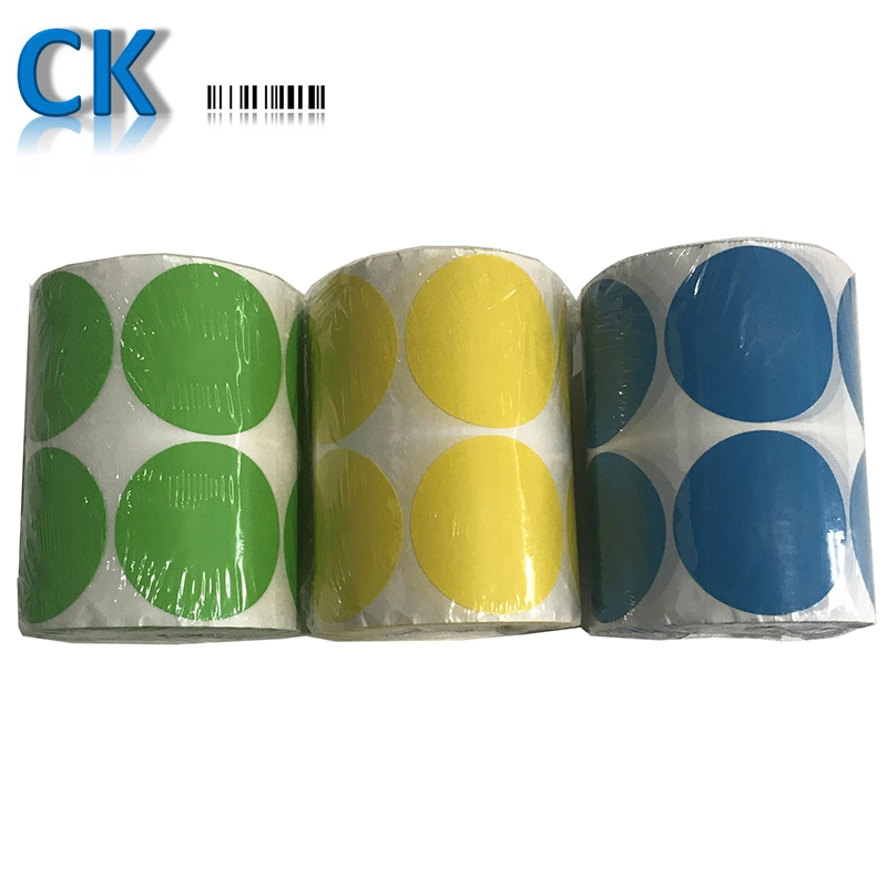 Coditeck Custom Color Hot Circle 1000PCS Papier Sticker Roll 50mm / 2inch