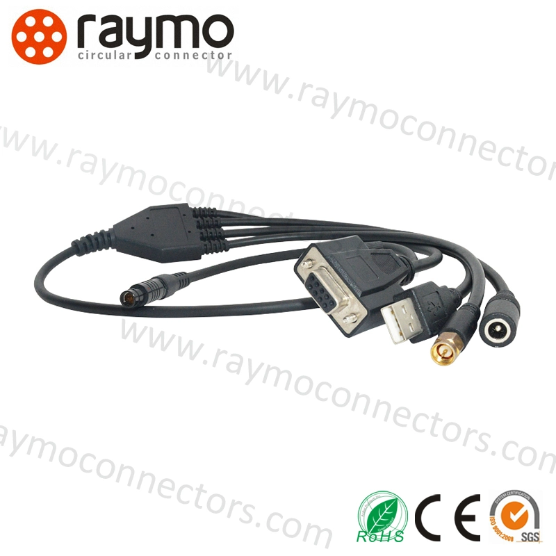 Conector BNC ensamblada con Fgg 0b 2pin macho conector del cable hembra