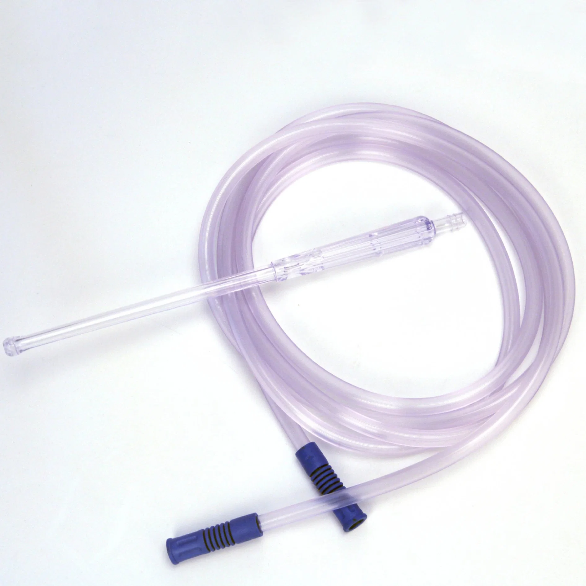 Medical Disposable Clear Suction Connection Tube with Yankauer Handle Suction Tube