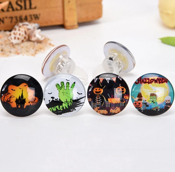 2022 New LED Light Christmas Halloween Ring Party Flash Toy Finger Light Gift