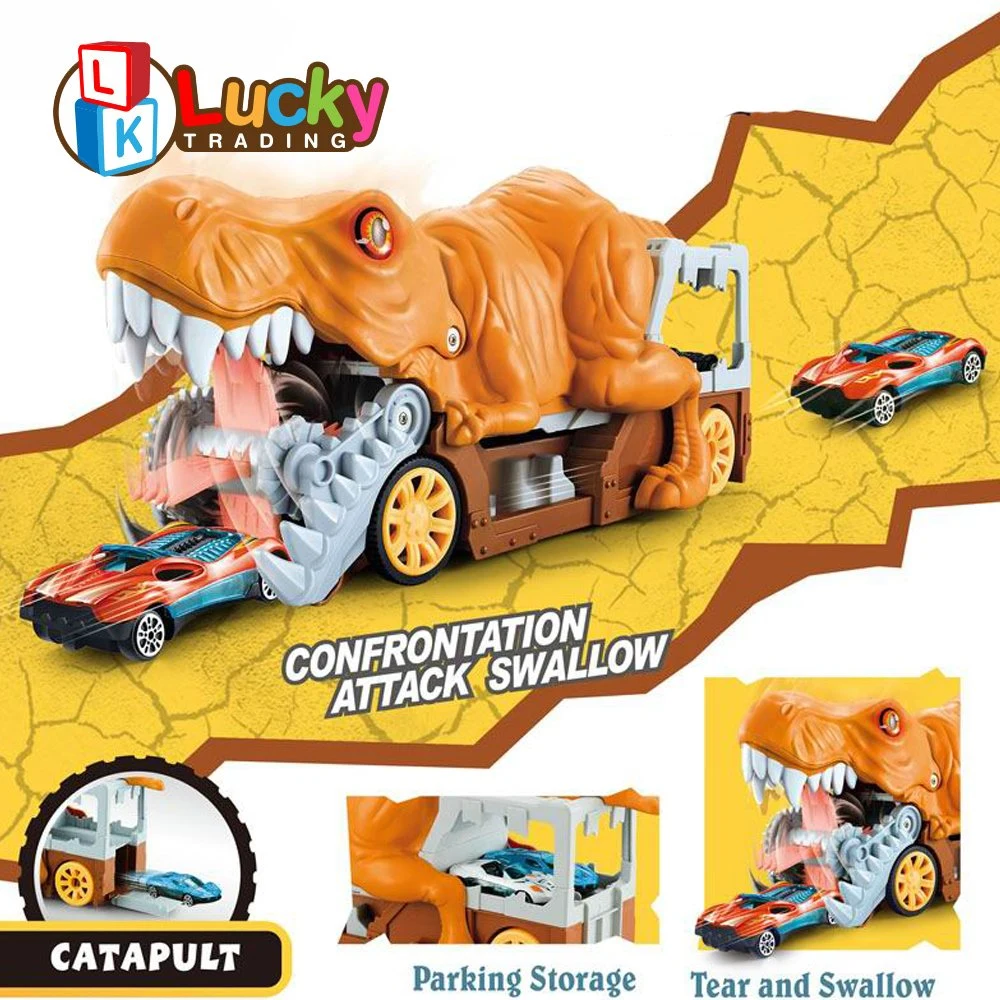 Coche de juguete Shark Chomp Transporter &amp; 1: 64 Coche Escala