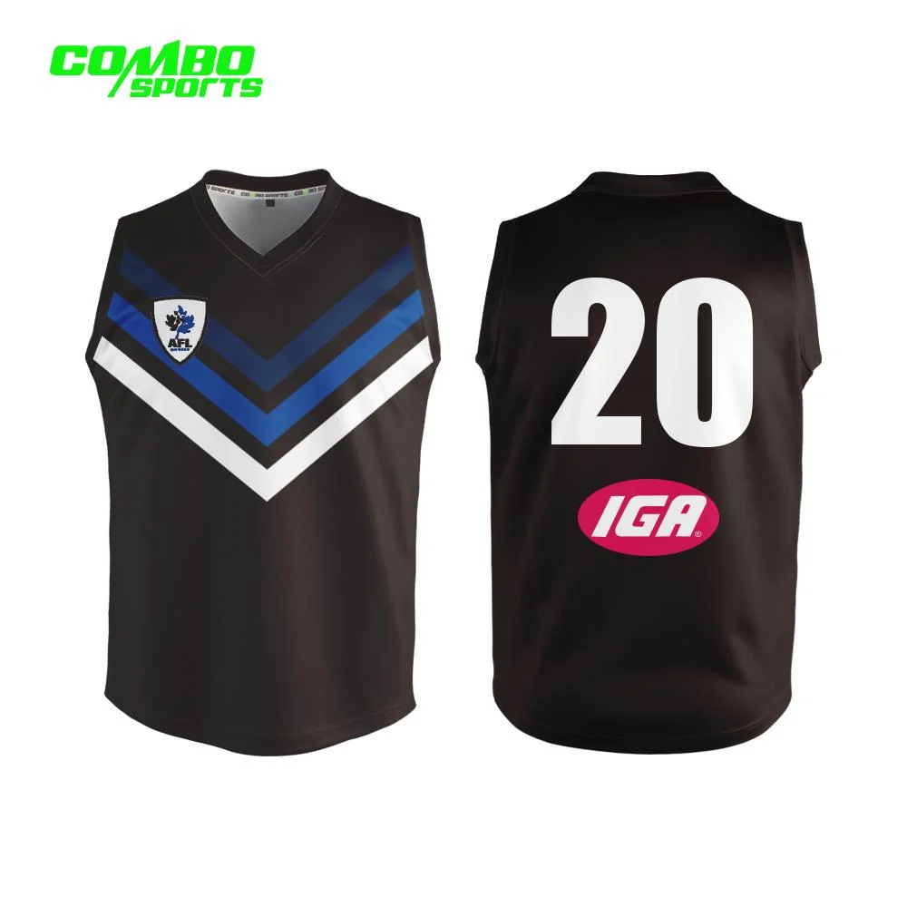 El hombre Jersey uniforme de fábrica barata ropa deportiva ropa deportiva personalizada nueva Afl Jersey