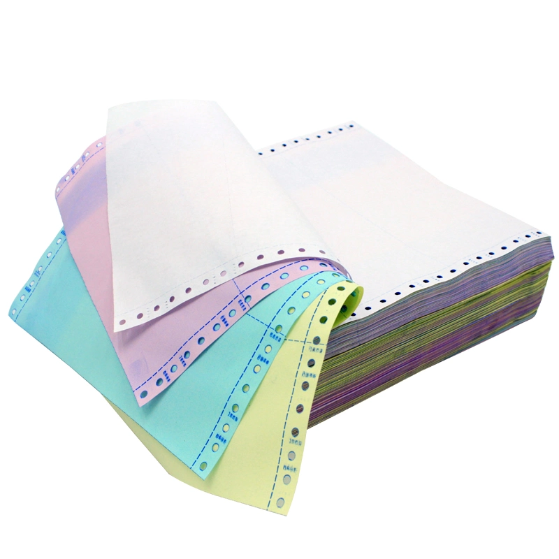 Customize Factory OEM 1-6 Ply 500 1000 Sheets Invoice Receipt Continuous Form Printer Office Printing Copy Carbonless Paper