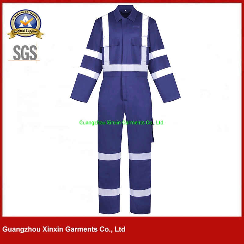 High Visibility Safety Suits Reflective Workwear Cotton Coverall Labour Suit Uniform Worker Work Clothes (W929)