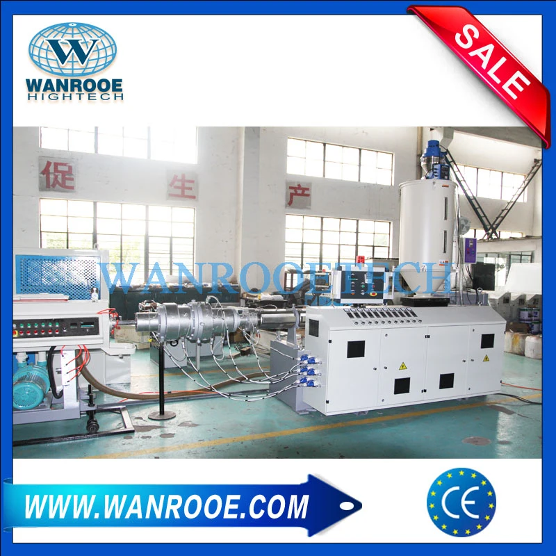 Single Screw Extruder Used HDPE Pipe Production Line Plastic Extrusion