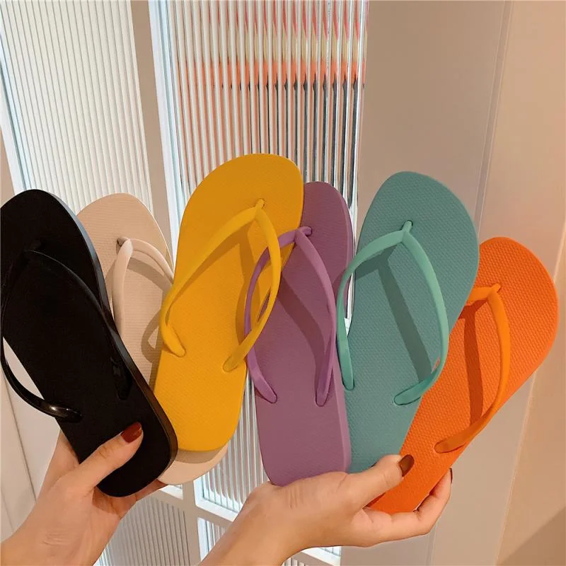 Eco Friendly Comfortable Lightweight PVC Beach Walk Custom Top Ladies Flip Flop