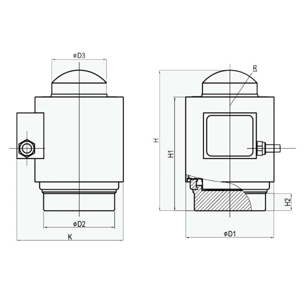 Peso High-Precision Sensor Báscula báscula de camión de 50 Ton.