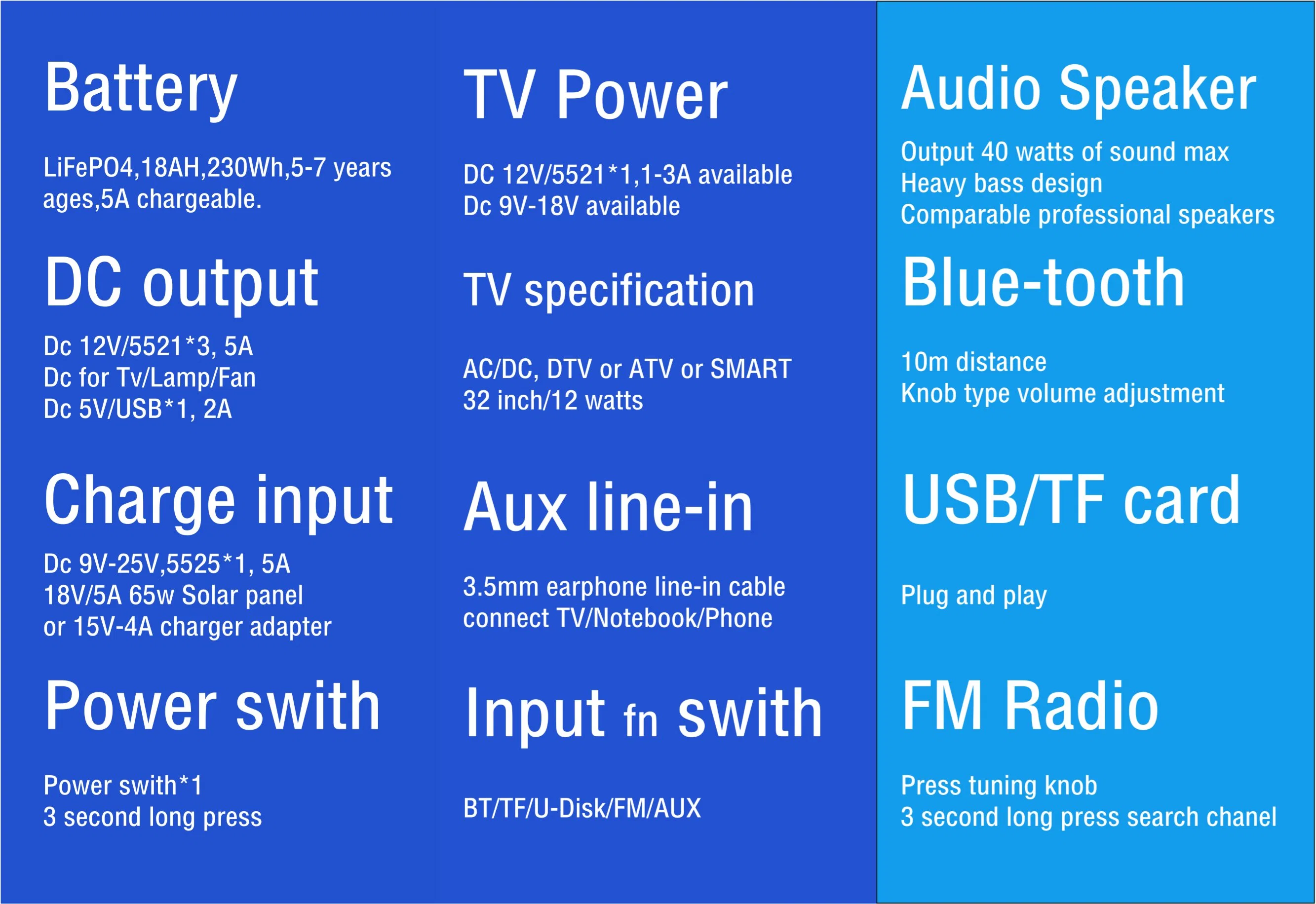 High Power 60W Super Bass BT5,0 Computer TV Soundbar 3D Stereo-Subwoofer, Heimkino-Sound, Solar-TV-System