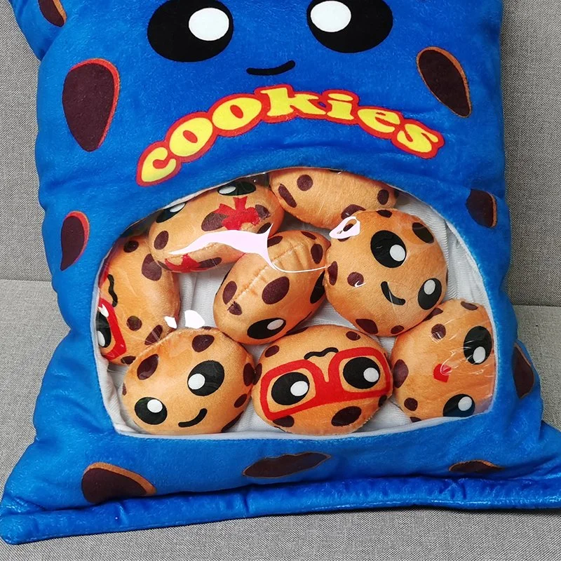 Juguete de peluche creativo una bolsa de galletas rellenas de Cojín de algodón almohada