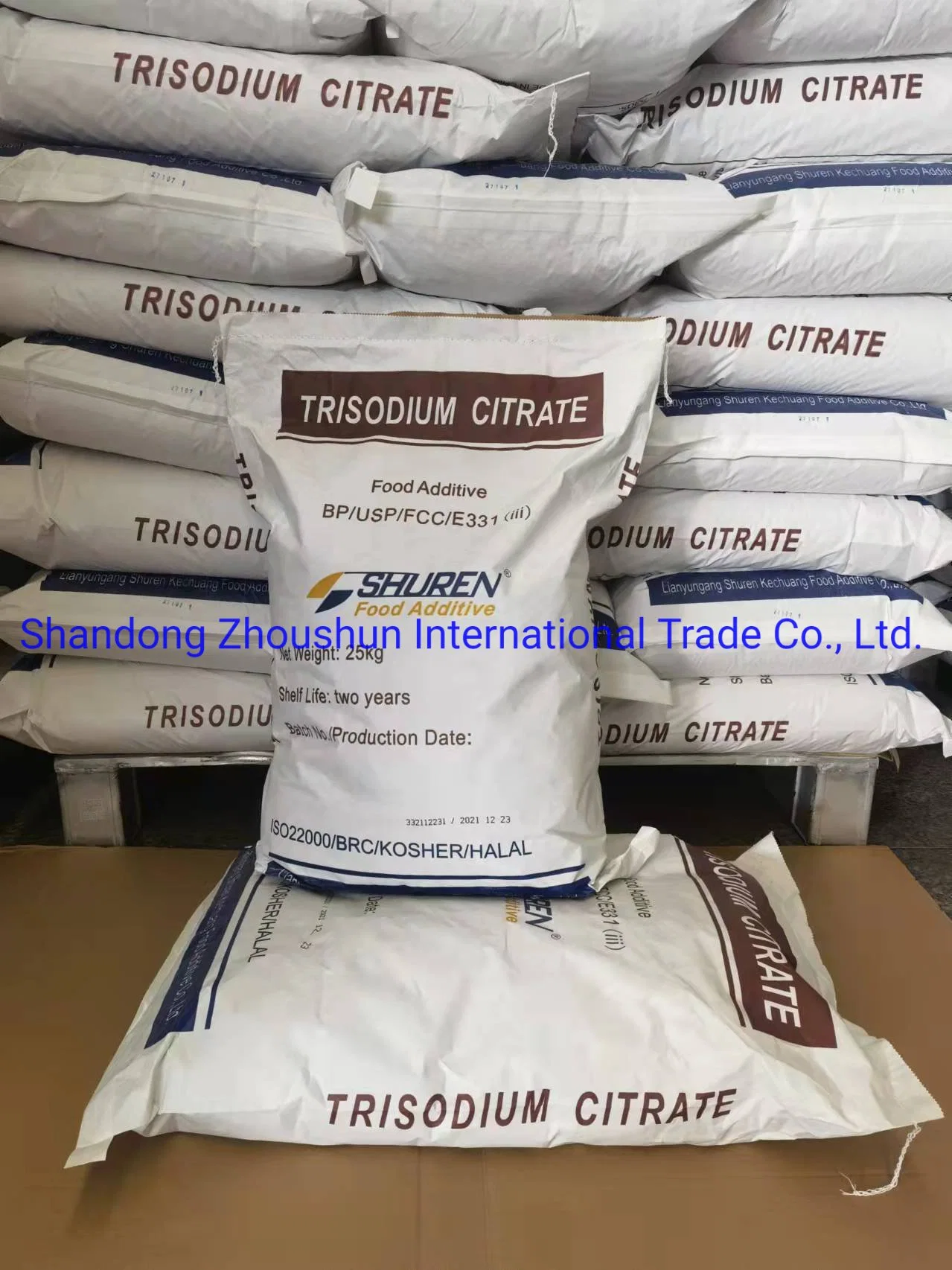 Ensign Factory Price Food Additives White Powder Citric Acid Sodium Citrate with Free Sample