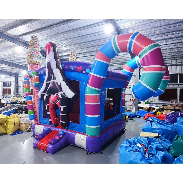 Kommerzielle Kinder Schloss Candy Rush Zucker Aufblasbare Bounce Haus für Verkauf