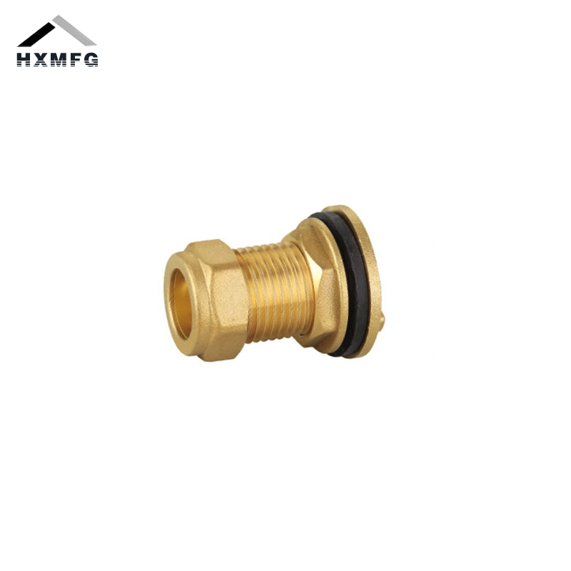 Copper Pipe Brass Compression Fittings Straight Tap Connector