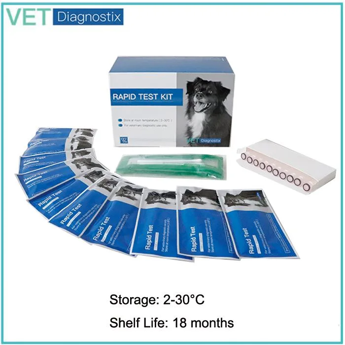 Ehr-Bab-Ana-Chw Test Kit Canine Ehrlichia Babesia Anaplasma Heartworm Combo Rapid Test Kit