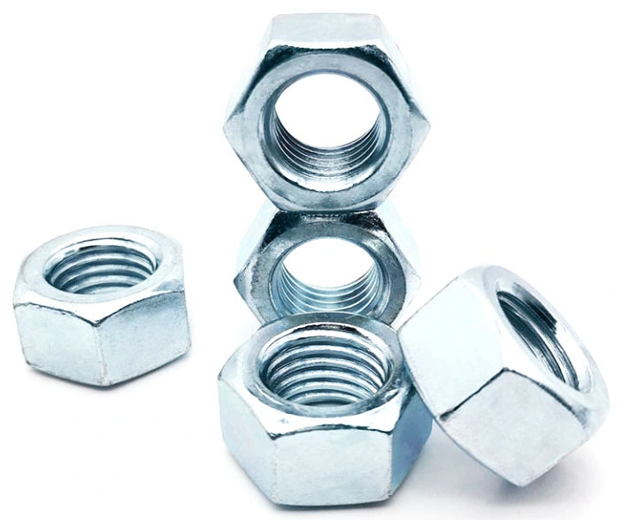 Fábrica al por mayor DIN934 Hex Nut Hot DIP Galvanized Carbon Steel Grado 4,8 8,8 M12