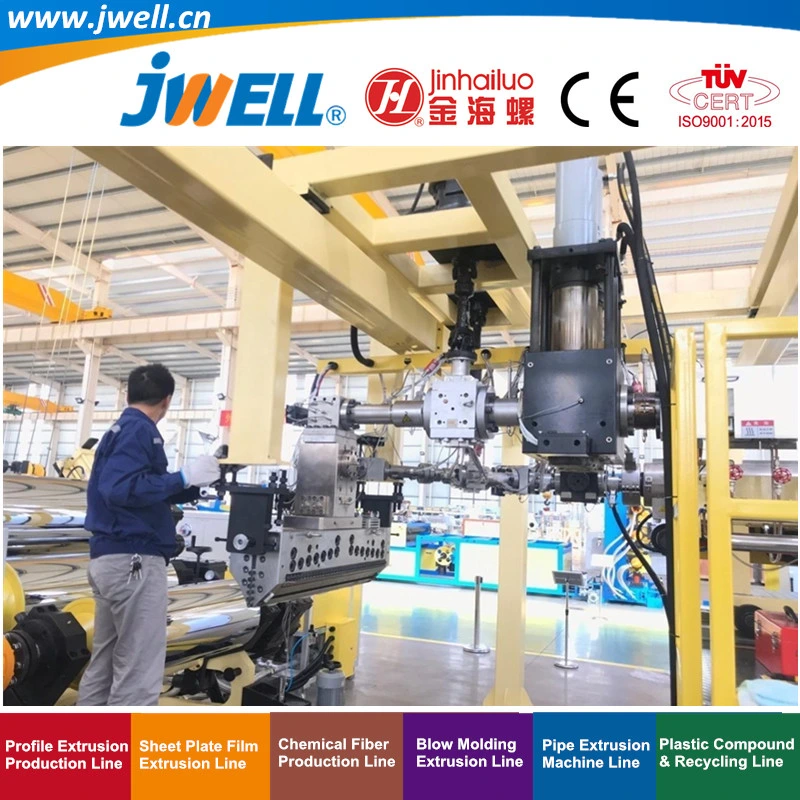 Jwell-PE Plastic Stone Paper Sheet Recycling Agricultural Making Extrusion Machine Adopt Casting Calendaring Process Technology for Printing Packaging
