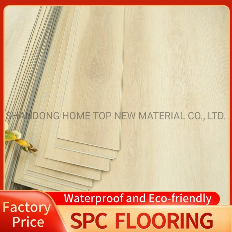 100% Revêtement UV étanche Unilin Click Spc Flooring avec revêtement de sol en vinyle IXPE.