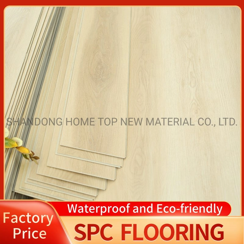 100% Waterproof UV Coating Unilin Click Spc Flooring with IXPE Vinyl Flooring