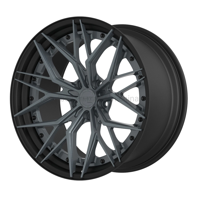 19 Inch Rims 5 Holes 5X127 18 Inch Matt Black Brushed Duo Color Negative Offset Alloy Wheels Car Alloy Forged Wheel Rims