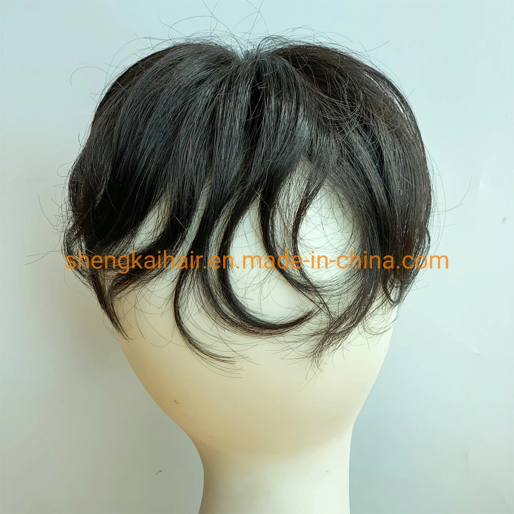 Wholesale/Supplier Premium Full Handtied Human Hair Synthetic Mix Hair Toppers Piece for Women