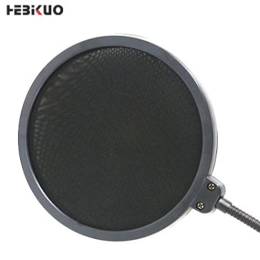 Großhandel/Lieferant Studio Hohe Qualität Dual Layer Custom Mikrofon Pop Filter Mit Gänsehalsausschnitt