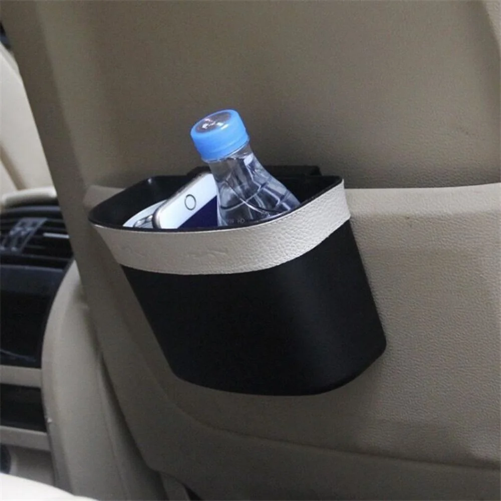 Trash Can Seat Back Car Trash Bin Can Automotive Interior Accessories Door Wyz20452