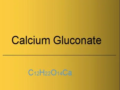 Food Additive Calcium Gluconate Chemical of Tech Grade, Pharmacy Grade, Injection Grade