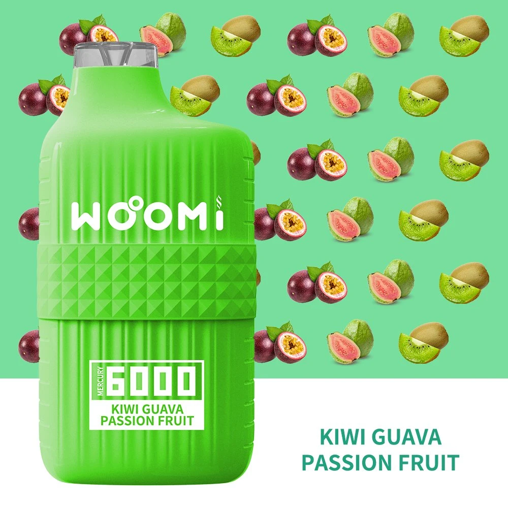 Горячие продажи в США на рынке оптовой Woomi 6000 отшелушивающей подушечкой клубничного мороженого одноразовые электронные сигареты аккумуляторы Vape в салоне