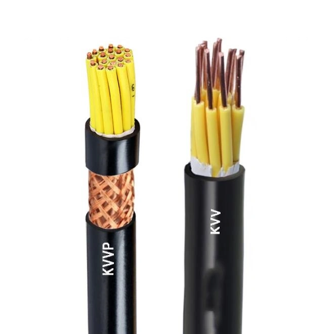 Kvv/Kvvp 450/750V 0.5-10mm&sup2; 2-61cores Copper Conductor PVC Insulated and Sheathed Control Cable