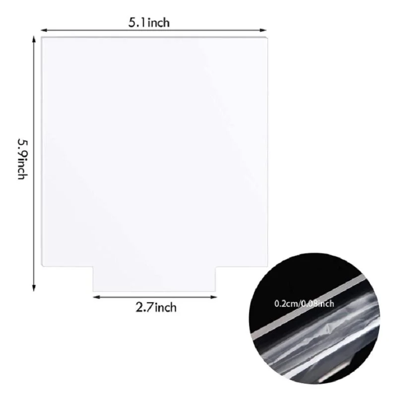 Claro Cast Panel de la plaza de plexiglás con placa de vidrio de plástico de protección de doble cara para los signos de la Base de luz LED DIY Mostrar proyectos CRAFT PETG/hoja Gag