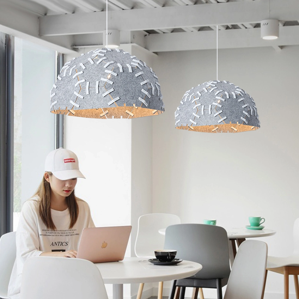 Original Factory Supply Fabric Woven Shade Scandinavian Pendant Light Modern Chandelier