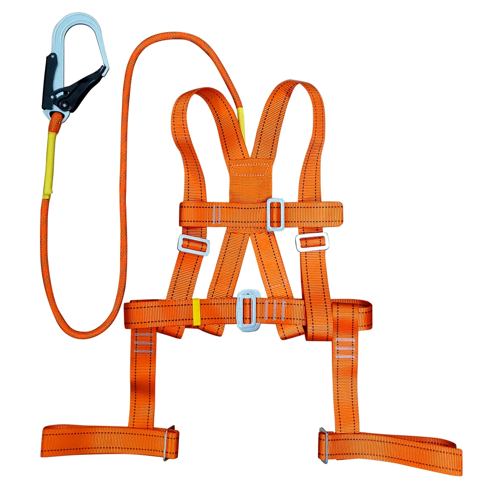 Bungee Custom Certified Full Body Waist Harness Safety Simple 5 Points Belt Fall Protection