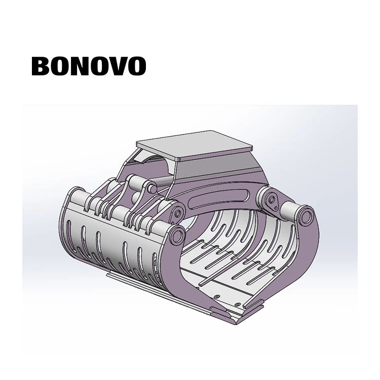 Вращение захвата измельчителя древесины Bonovo сноса журнал захвата кран захват