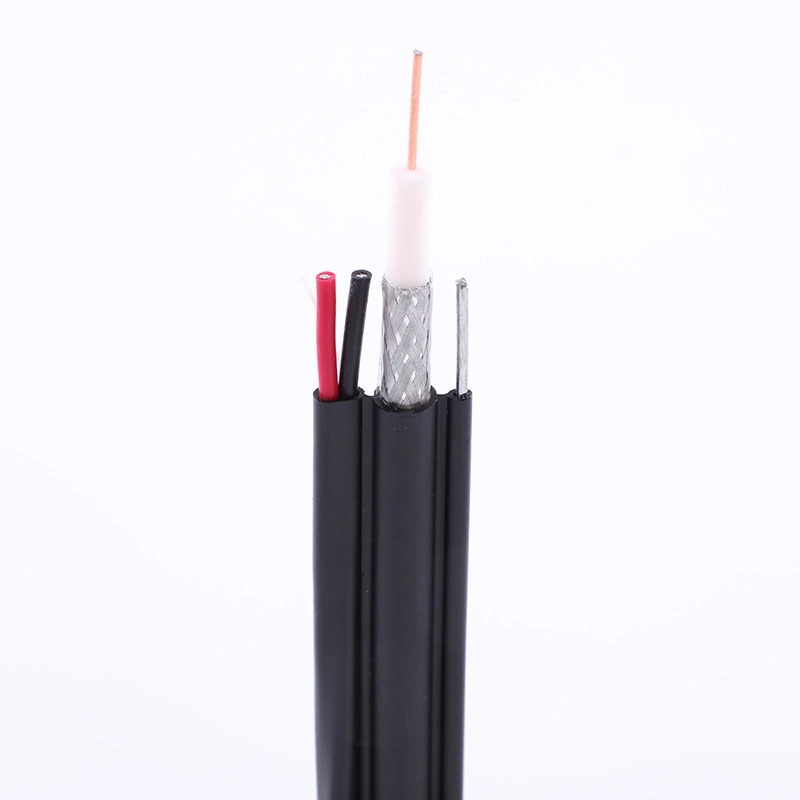 Coaxial Cable CATV CCTV Rg59 RG6 with Power Cable Customized PVC Jacket